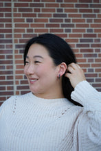 Load image into Gallery viewer, Micro Cam Mini Hoops - Midnight Shimmer