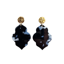 Load image into Gallery viewer, Natalia Earrings - Onyx Black