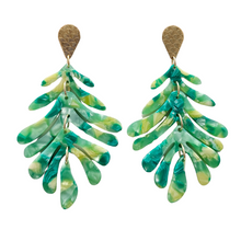 Load image into Gallery viewer, Palm Earrings - Green