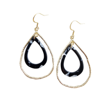 Load image into Gallery viewer, Savannah Earrings - Onyx Black