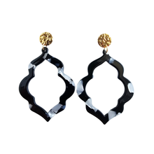 Load image into Gallery viewer, Talia Earrings - Onyx Black