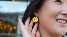 Load image into Gallery viewer, Bow Softball Earrings