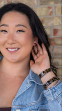 Load image into Gallery viewer, Cameron Hoops - Black & Bronze