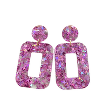 Load image into Gallery viewer, Margot Earrings - Pink Glitter