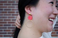 Load image into Gallery viewer, Sadie Earrings - Ruby Red