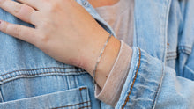 Load image into Gallery viewer, Luxe Silver Delicate Paper Clip Bracelet