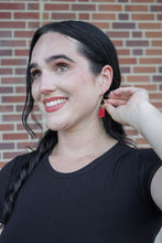 Load image into Gallery viewer, Emma Earrings - Ruby Red