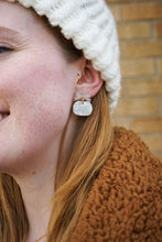 Load image into Gallery viewer, Bow Pumpkin Patch Earrings - Cashmere & Cream
