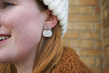 Load image into Gallery viewer, Bow Pumpkin Patch Earrings - Cashmere & Cream