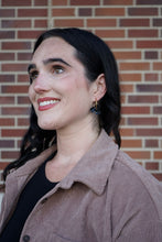 Load image into Gallery viewer, Magnolia Hoops - Black