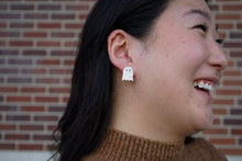 Load image into Gallery viewer, Ghost Studs - Light Pink Shimmer