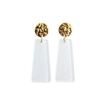 Load image into Gallery viewer, Mia Mini Earrings - White Glitter
