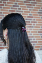 Load image into Gallery viewer, Claire Hair Claw Trio - Blue Tortoise, Snow Tortoise, and Fuchsia Tortoise