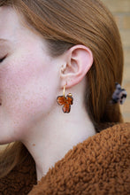 Load image into Gallery viewer, Magnolia Hoops - Amber