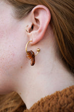 Load image into Gallery viewer, Magnolia Hoops - Amber