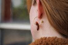 Load image into Gallery viewer, Magnolia Hoops - Amber