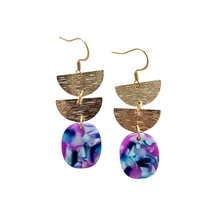 Load image into Gallery viewer, Elena Earrings - Purple Party