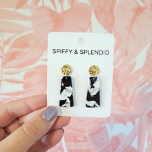 Load image into Gallery viewer, Mia Mini Earrings - Black & White