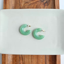 Load image into Gallery viewer, Chloe Hoops - Sage