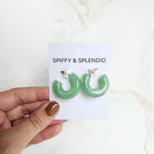 Load image into Gallery viewer, Chloe Hoops - Sage