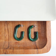 Load image into Gallery viewer, Joanna Hoops - Forest Green