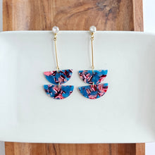 Load image into Gallery viewer, Everly Earrings - Magenta Teal