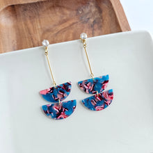 Load image into Gallery viewer, Everly Earrings - Magenta Teal