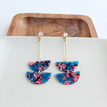 Load image into Gallery viewer, Everly Earrings - Magenta Teal