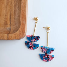 Load image into Gallery viewer, Everly Earrings - Magenta Teal