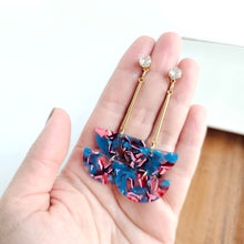 Load image into Gallery viewer, Everly Earrings - Magenta Teal