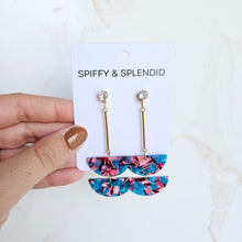 Load image into Gallery viewer, Everly Earrings - Magenta Teal