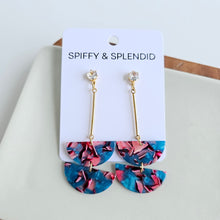 Load image into Gallery viewer, Everly Earrings - Magenta Teal