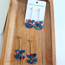 Load image into Gallery viewer, Everly Earrings - Magenta Teal