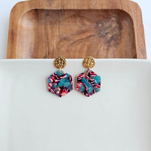 Load image into Gallery viewer, Roxy Earrings - Magenta Teal