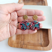 Load image into Gallery viewer, Roxy Earrings - Magenta Teal