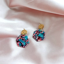 Load image into Gallery viewer, Roxy Earrings - Magenta Teal
