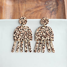 Load image into Gallery viewer, Willow Earrings - Brown Dot