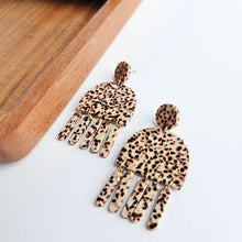 Load image into Gallery viewer, Willow Earrings - Brown Dot