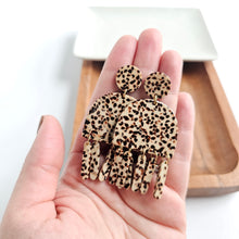 Load image into Gallery viewer, Willow Earrings - Brown Dot