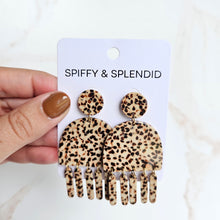 Load image into Gallery viewer, Willow Earrings - Brown Dot