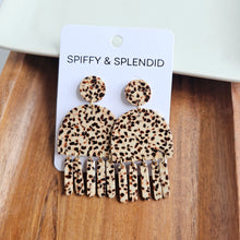Load image into Gallery viewer, Willow Earrings - Brown Dot