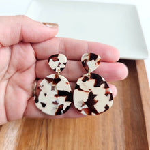 Load image into Gallery viewer, Penelope Earrings - Cowhide