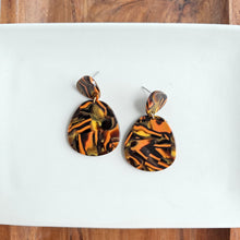 Load image into Gallery viewer, Penelope Earrings - Orange Sepia
