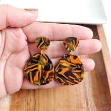 Load image into Gallery viewer, Penelope Earrings - Orange Sepia