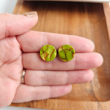 Load image into Gallery viewer, Sophie Studs - Army Green