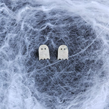 Load image into Gallery viewer, Ghost Studs - White Shimmer