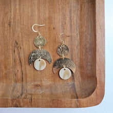 Load image into Gallery viewer, Eclipse Earrings - Golden Ivory