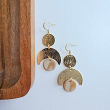 Load image into Gallery viewer, Eclipse Earrings - Golden Ivory