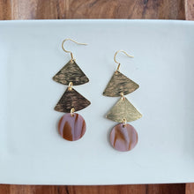 Load image into Gallery viewer, Anya Earrings - Mauve & Copper