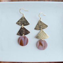 Load image into Gallery viewer, Anya Earrings - Mauve & Copper